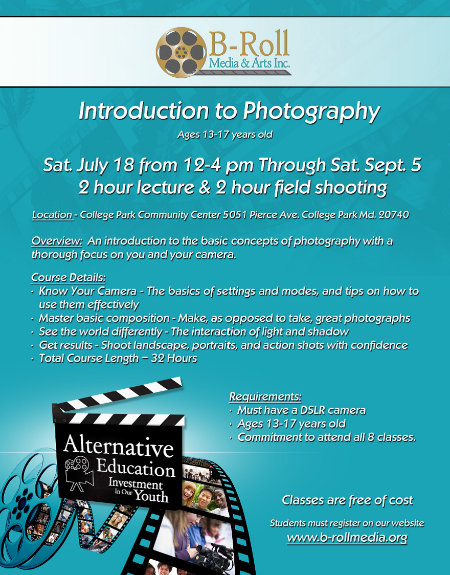 Introduction to Photography Classes for Teens!